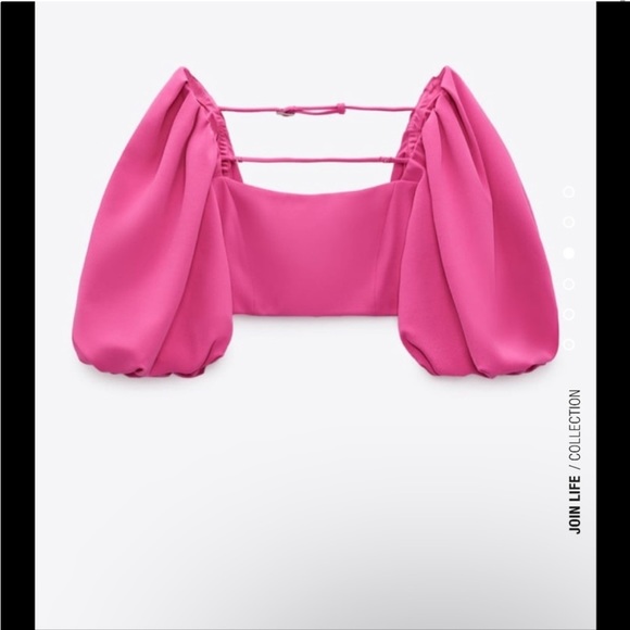 Zara fuchsia top - Picture 4 of 6
